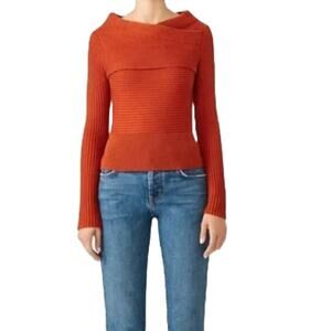 Dreyden Rust Rees Cotton/Silk/Cashmere Sweater SZ XS